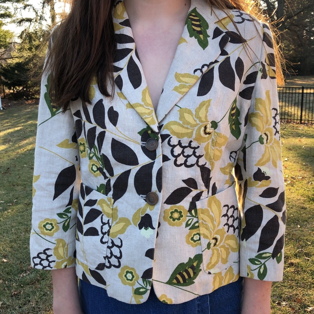 Groovy Floral Blazer